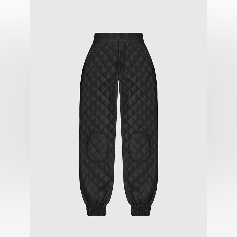 Faux Leather Joggers
